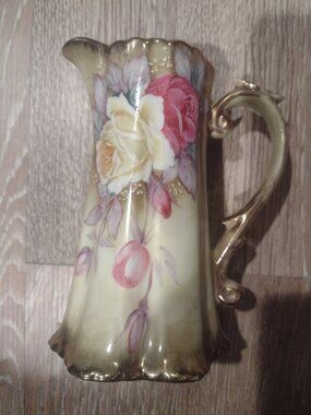 Vintage Nipon 7 inch hand painted porcelain pitcher